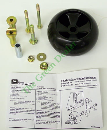 Details about   10PK Plastic Deck Wheel Kit Fits John Deere 38" 48" Cut Lawn Mowers AM133602 