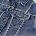 thumbnail image 3 of Veste en Jean à Manches Longues pour Femmes, 3 of 6
