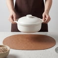 thumbnail image 4 of Unique Bargains 4pcs Faux Leather Placemats Brown 17.5"x12.8", 4 of 6