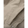 thumbnail image 3 of GGleaf Women's Plus Size Hooded Warm Winter Coat Quilted Thicken Puffer Jacket with Removable Hood khaki 5X, 3 of 9