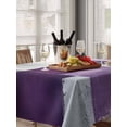 thumbnail image 6 of Rustic Purple Table Cloth, Abstract Oil Painting Grunge Art Ombre Waterproof Tablecloth for Rectangle Tables, Reusable Washable Fabric Table Cover for Restaurant Kitchen Dining Tables 60"x102", 6 of 6