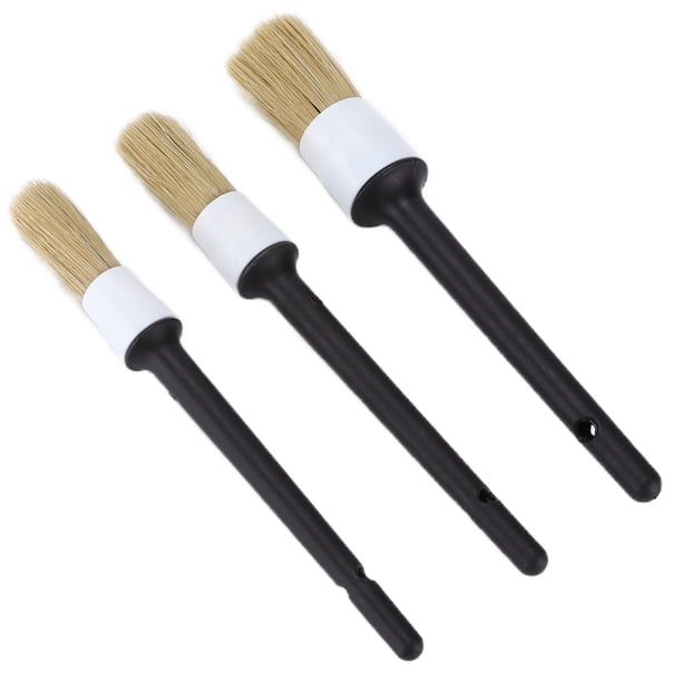 Cepillo Suave Para Detalles De Automóviles, Kit De Cepillo Duradero Para Detalles De Automóviles Pelo De Jabalí Mezclado Para Portavasos Para Huecos De Ruedas ANGGREK Otros