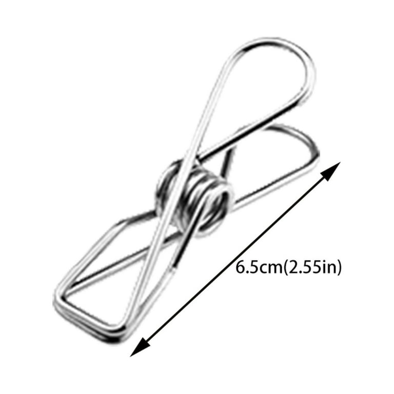 AoHu Clothes Pins for Laundry Clips - Heavy Duty Multipurpose Stainless Steel Clothespins Metal Wire Utility Clips Drying Pegs Clamps for Clothesline