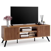 LUCKLIIFE 53" TV Stand for 55" -65" TVs, Mid Century Modern Entertainment Center  for Living Room