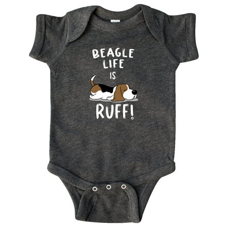 

Inktastic Beagle Life is Ruff! Gift Baby Boy or Baby Girl Bodysuit
