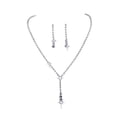 thumbnail image 2 of 2x Conjuntos De Joyas De Boda, Conjunto De Joyas Blancas Con Diamantes De Imitación Para Fiesta, Chicas, , Estilo Simple, 2 of 8