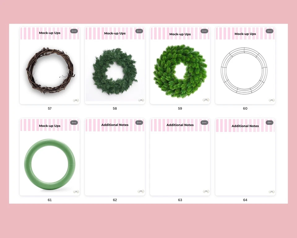 Digital Yearly Wreath Making Business Craft Planner Daily Weekly Monthly Planner