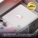 thumbnail image 2 of Alfombrilla de ratón SteelSeries QcK L blanca de tela para gaming, 2 of 7