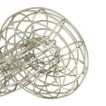 thumbnail image 5 of 10", 7"W Silver Metal Wire Chain Sculpture, by DecMode (2 Count), 5 of 8