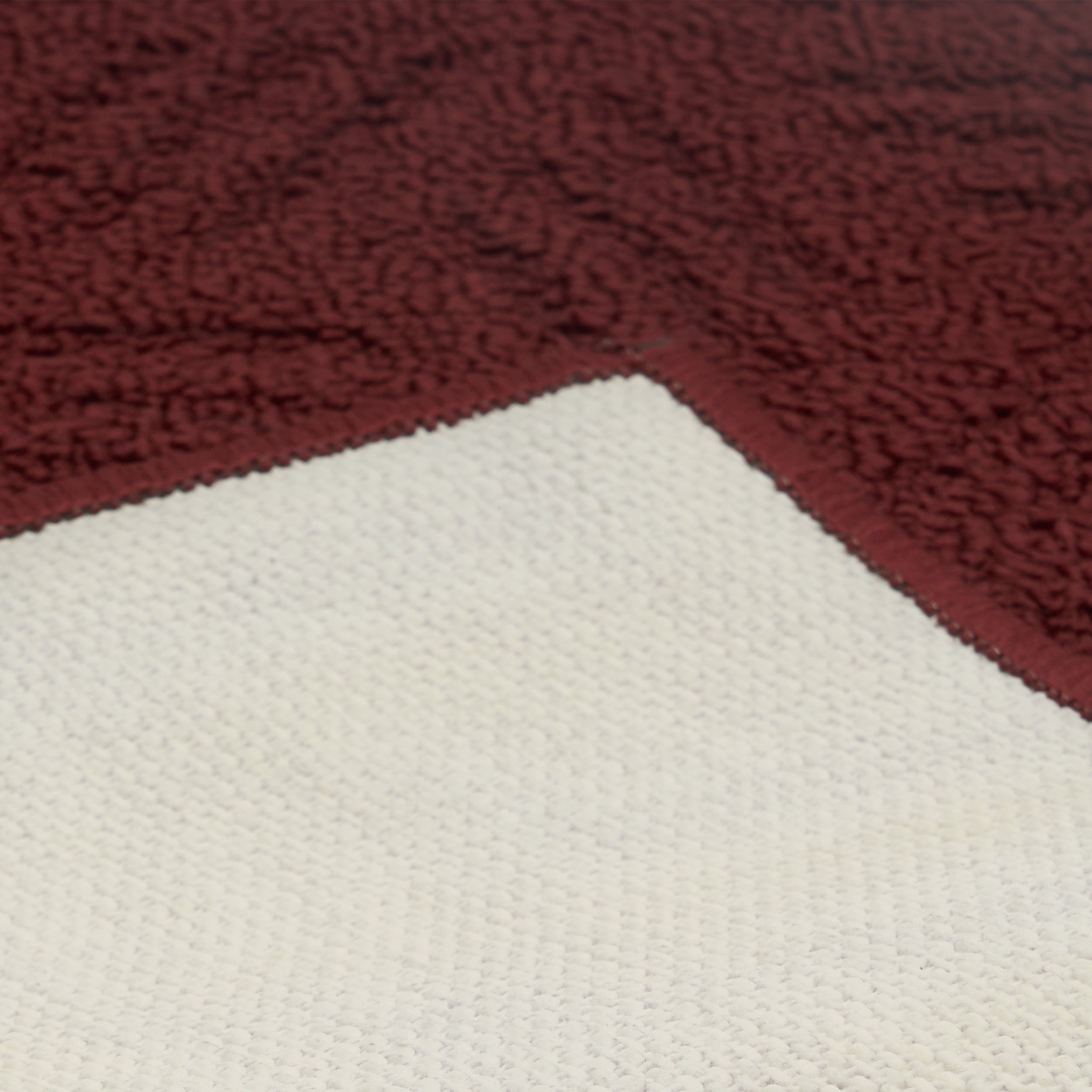 (2 pack) Mainstays Solid High Low Loop Kitchen Mat 18"x 27" Red Sedona