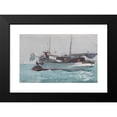 thumbnail image 2 of Winslow Homer 14x11 Black Modern Framed Museum Art Print Titled - Taking on Wet Provisions (Schooner Marked Newport, K. W.) (1903), 2 of 5