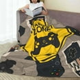 thumbnail image 4 of Retro Game Zone Space Throw Blanket, Fluffy Soft Cozy Blanket Flannel Plush Microfiber Couch Throw, 80"x60", 4 of 8