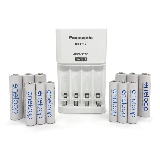 Paquete de Baterías Eneloop K-KJ17MBS66A Cargador AA AAA