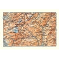 thumbnail image 2 of Baedeker 24x18 Black Ornate Wood Framed with Double Matting Museum Art Print Titled - Europe Swiss Italian Val Divedro Switzerland Italy, 2 of 4