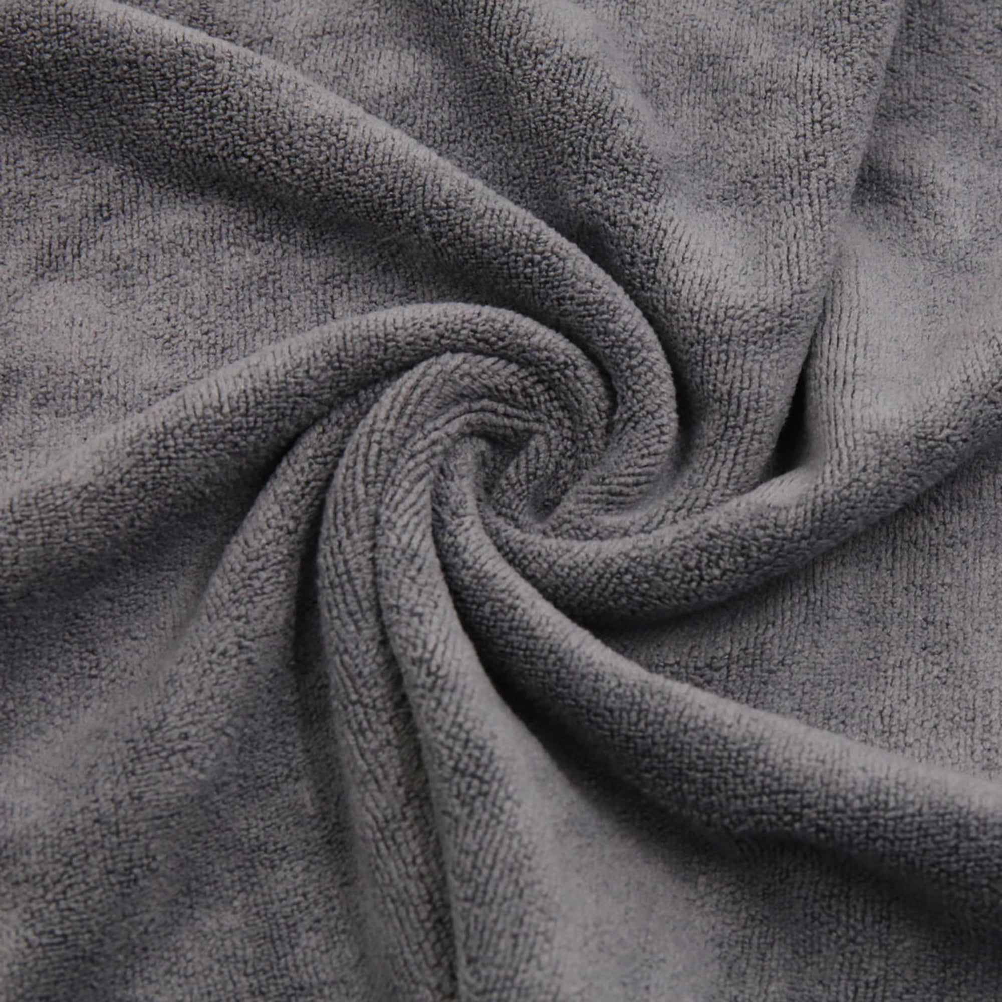 Unique Bargains 40 x 40cm 400GSM Microfiber Car Cleaning Towels Drying Washing Cloth Gray