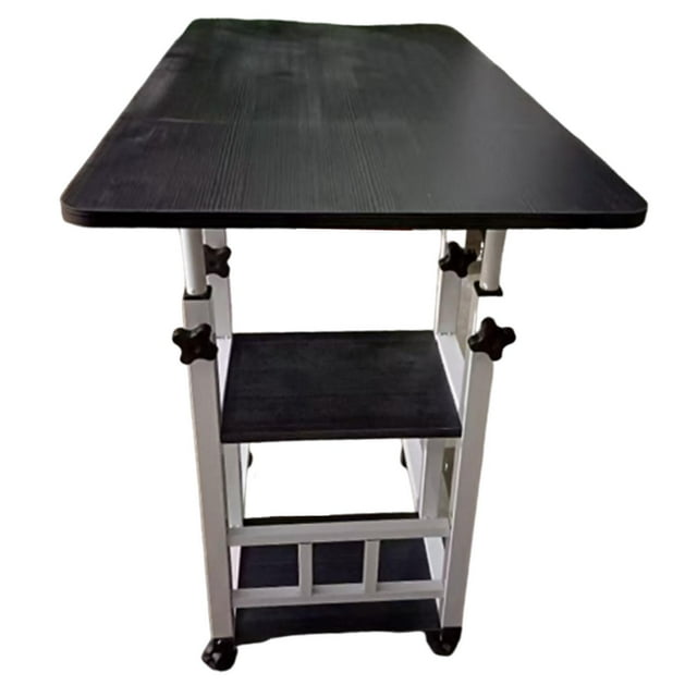 Tnarru Bedside Table with Wheels Height Adjustable Durability, 360 Degree Rotation Movable Laptop Side Desk, Practical for Dormitory 80cmx40cm