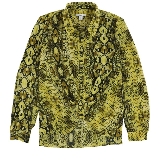 Bar Iii Womens High Low Snake Print Pullover Blouse