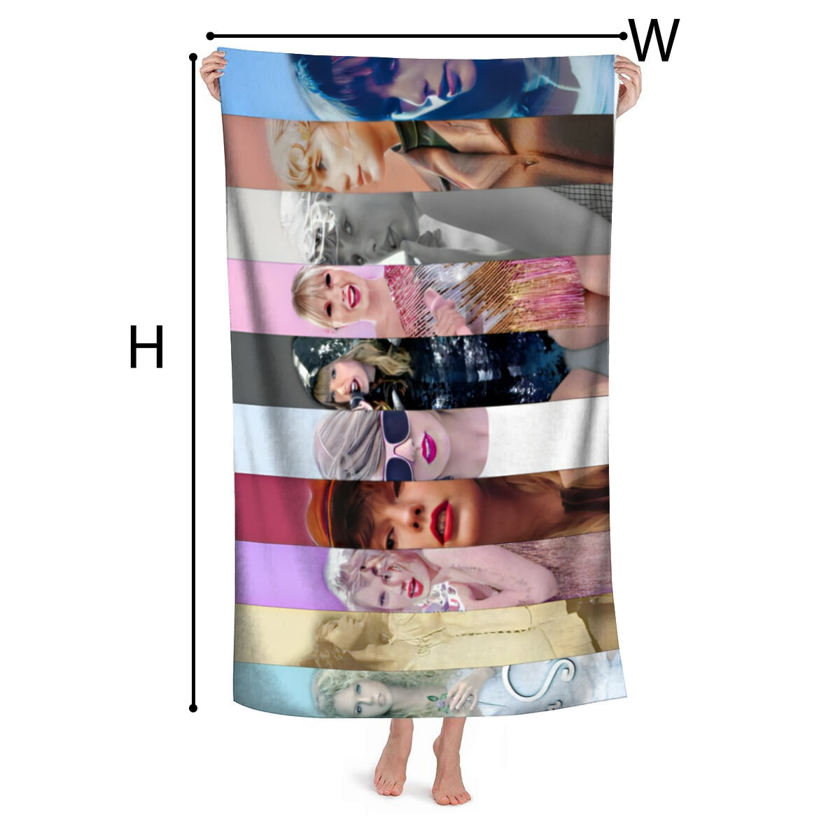 SWIFT Gifts Beach Towel for Women Girl Birthday Inspired Fan Bath Outdoor Music Lover
