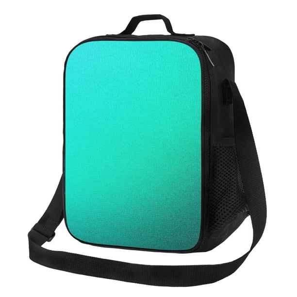 Disketp Turquoise Light Blue Bolsa Térmica Estampada para Almuerzo, Lonchera para Hombres y Mujeres Adultos