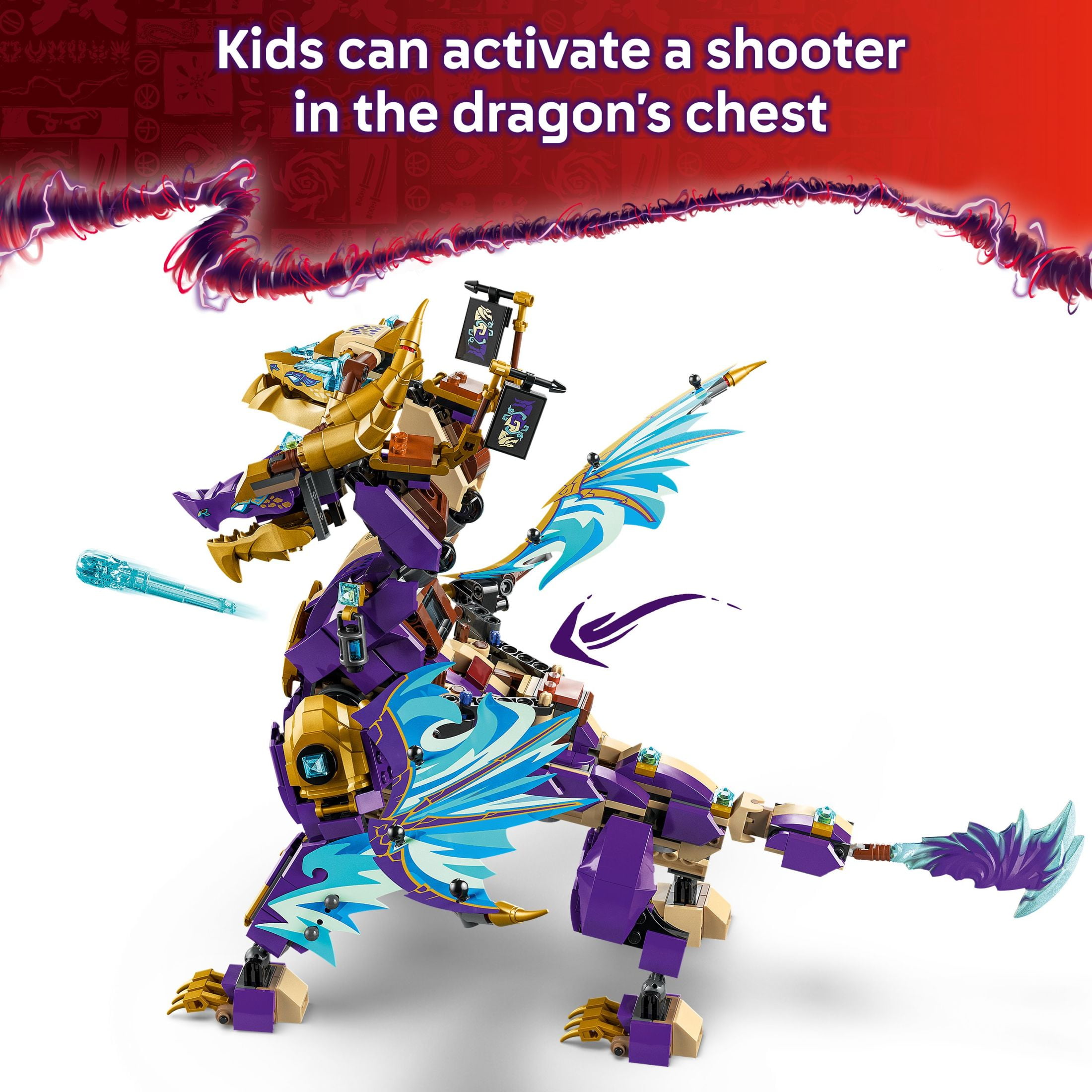 LEGO NINJAGO Arc Dragon of Focus Battle Playset - Kids Toy for Ages 9 and Up - Birthday Gift Idea for Boys and Girls - Dragons Rising Toy with 8 Ninjago Minifigures -  71836