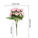 thumbnail image 3 of Ramo de rosas artificiales | Flores de seda realistas ajustables de 28 a 32 cm | Flores artificiales para boda, decoración del hogar, centro de mesa, regalo | Arreglo floral artificial de bajo, 3 of 5