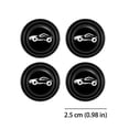 thumbnail image 3 of Set of 4 Vehicle Shock Absorber Pads, Three-Layer Buffer Design to Quiet Squeaks and Rattles, Protects Car Paint from Daily Dings and Scratches(Black,4pcs), 3 of 8