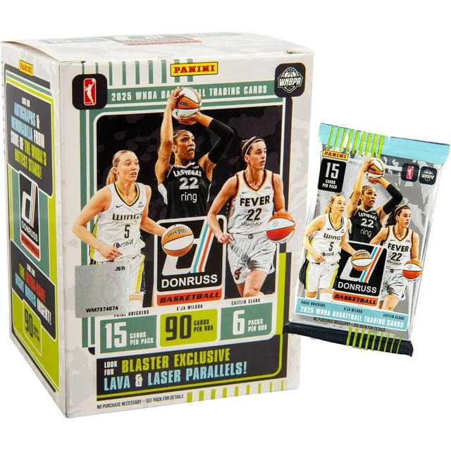 2024–25 Panini Donruss WNBA Basketball Blaster Box – Official Trading Cards – Includes Rookie Cards, Inserts & Parallels