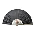 thumbnail image 3 of Abanico de mano plegable de acero inoxidable para cosplay, ideal para fiestas. negro, 3 of 9