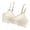 Beige, variant on Iugvhana Wireless Bras for Women Breathable Seamless Bra Adjustable Straps No Underwire Bra Comfortable Everyday Full Coverage Bra Black S