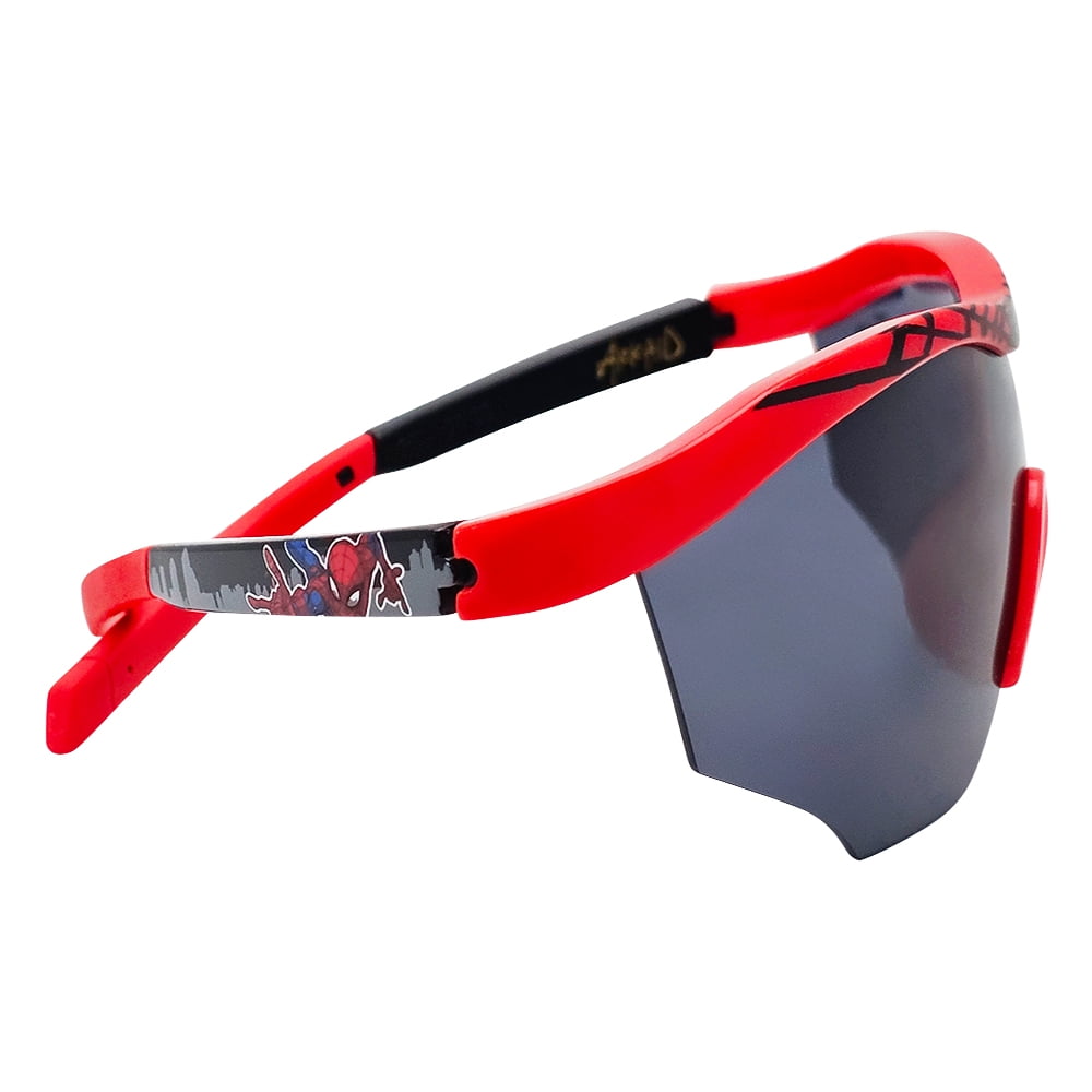Spiderman Mirror Lens Sports Wrap Sunglasses