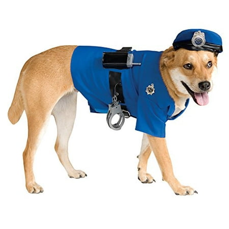 UHC Police Uniform Outfit Funny Theme Halloween Pet Dog Costume, XL