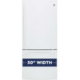 GE Appliances GDE21EGKWW 30 Inch Bottom Freezer Refrigerator White