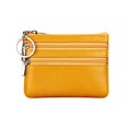 thumbnail image 2 of Key Ring Multi Slots Women Wallet Bright Color 3 Zipper Pockets Faux Leather Coin Purse for Daily Using, 2 of 8