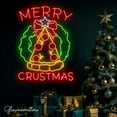 thumbnail image 3 of Glowneon Christmas Tree Pizza Neon Sign, Pizza Wreath Led Sign, Welcome Open Italian Restaurant LED, 3 of 4