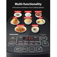 TOSHIBA Rice Cooker Small 3Cup Uncooked LCD Display with 8 Cooking