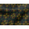 thumbnail image 4 of oneOone Viscose Jersey Fabric Check & Triangle Ikat Printed Craft Fabric BTY 60 Inch Wide, 4 of 5