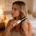 thumbnail image 3 of Travel Round Hair Brush Retractable Abs Material Portable for Blow Drying Curling All Hair Types Business Trip Travel, 3 of 3