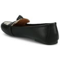 thumbnail image 5 of Journee Womens Marci Slip On Round Toe Loafer Dress Flats, Widths Available, 5 of 9