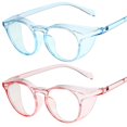 thumbnail image 1 of Paquete De 2 Hermosas Gafas De Seguridad Impermeables, Gafas Antiniebla Ligeras, Gafas Antiluz Azul, Gafas Protectoras Para Mujer qarigey OD016415-03, 1 of 6