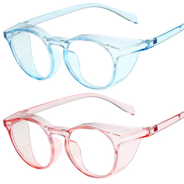 Paquete De 2 Hermosas Gafas De Seguridad Impermeables, Gafas Antiniebla Ligeras, Gafas Antiluz Azul, Gafas Protectoras Para Mujer qarigey OD016415-03