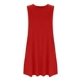 thumbnail image 6 of ameIAEA Girls Summer Casual Tank Dress Kids Sleeveless Loose Sundress with Pockets 5-15Years, 6 of 7