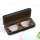 thumbnail image 3 of Estuche rígido para gafas de cuero PU, estuche portátil brillante para anteojos para hombres, mujeres, niñas, viajes, estudio, trabajo, 3 of 5