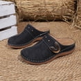 thumbnail image 4 of Bkhluea Women Floral Cutout Metal Accent Mules Slip On Comfortable Footwear For Office Work Daily Casual Outdoor Activities, 4 of 7