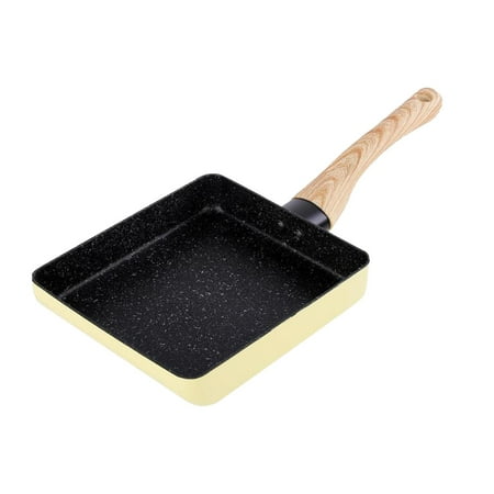 

Small Japanese Omelette Stick Coating 5 x 7 Retangle Frying Fried Breadfish Omelets Electric Induction Gas Use yellow