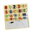 thumbnail image 4 of HILABEE Wooden Number Puzzles Board Problem Solving Colorful number of blocks Development 0 to 9, 4 of 9