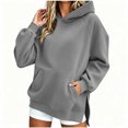 thumbnail image 4 of FchengtaiS Oversized Hoodies Sweatshirts for Womens Casual Loose Fleece Hooded Pullover Tops with Pockets and Side Split, 4 of 7