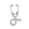 thumbnail image 1 of Broche de Estetoscopio Salvador Pin de Moda Regalo de Enfermera para Mujer Argenta Violeta Claro, 1 of 10