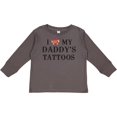 thumbnail image 3 of Inktastic I Love My Daddy's Tattoos Boys or Girls Long Sleeve Toddler T-Shirt, 3 of 5