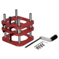 thumbnail image 1 of Mistaha Red Hand-Cranked Woodworking Router Lift Table, Aluminum Alloy Material, 51mm Lifting Stroke, Compact Size 100 * 90 * 100mm, Easy Manual Lifting, Suitable for Small Woodworking Routers, 1 of 6