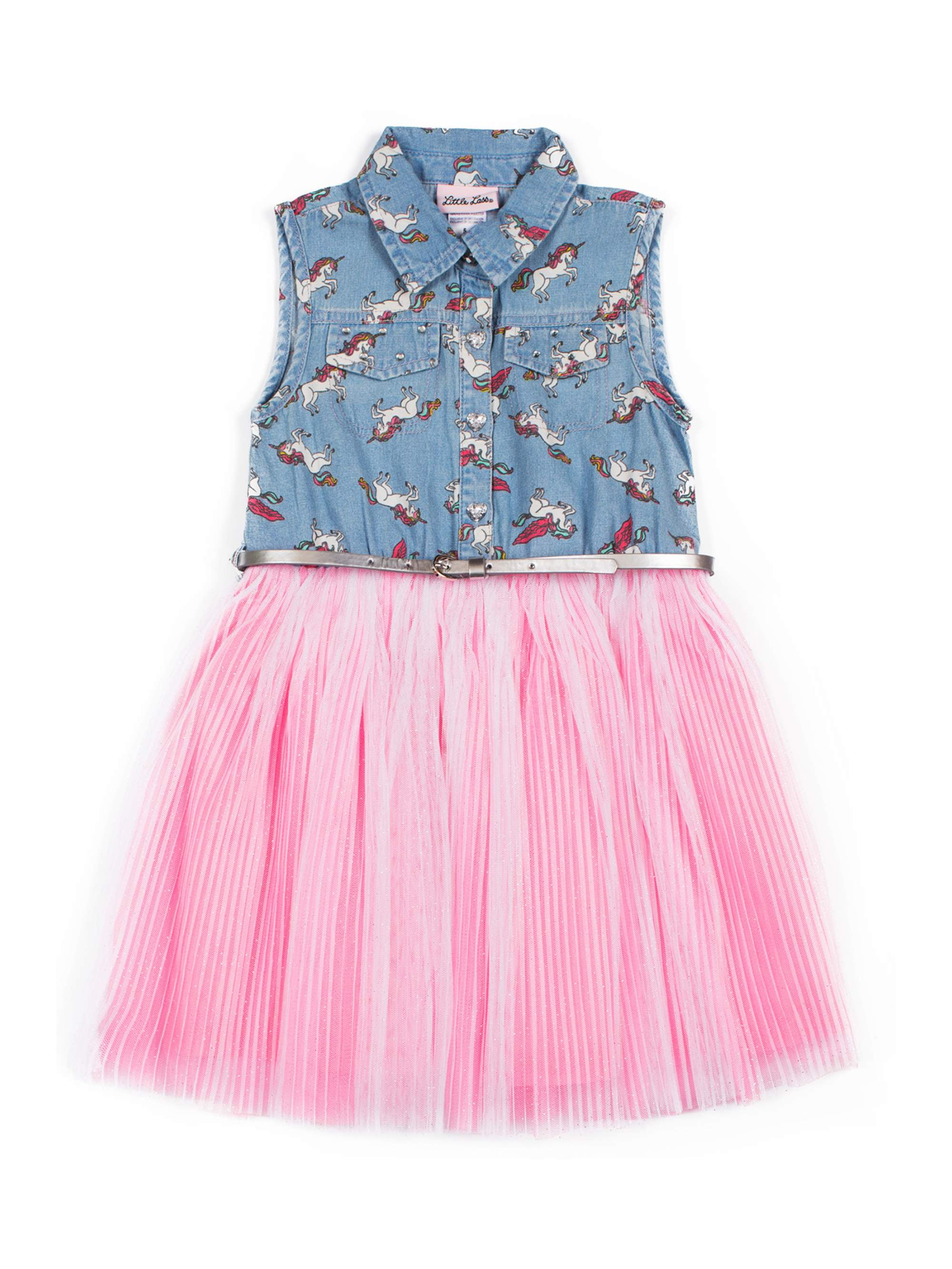 Toddler Girls Forever Magic Pink or Blue Dresses Size 2T 5T